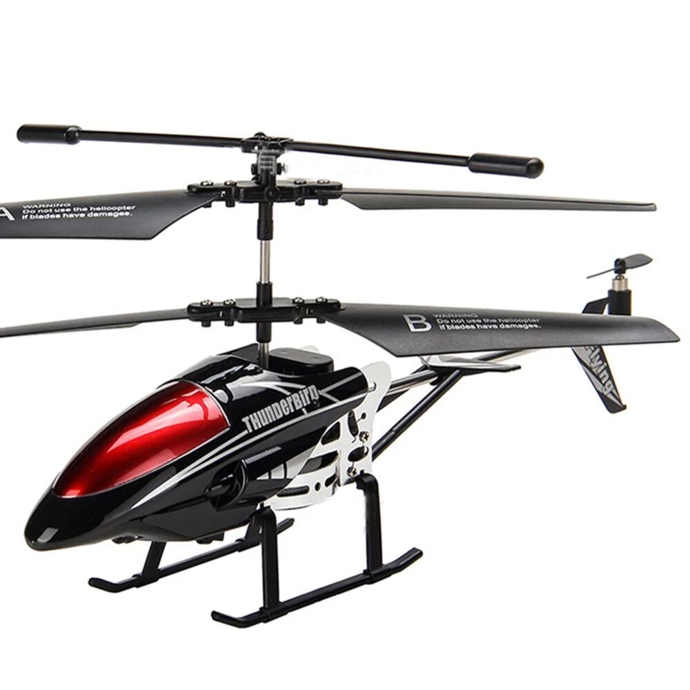 D728 3.5CH Fall Resistant Led Light USB Chargering Alloy Remote Control RC Helicopter RTF Children G