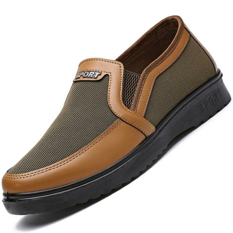 Menico Men's Splicing Old Beijing Style Large Slip-On Casual Cloth Shoes