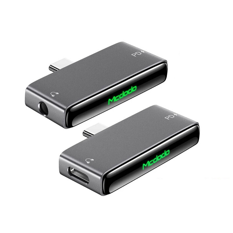 MCDODO USB-C to USB-C/3.5mm AUX Audio Adapter Digital Audio Headphone Converter Connector For Samsun