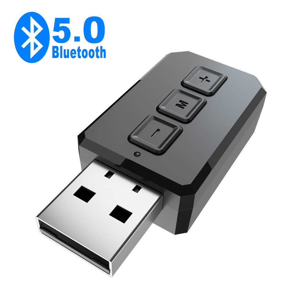 Bakeey USB bluetooth 5.0 Adapter Ontvanger Zender Draadloze USB bluetooth Dongle Met Microfoon Voor 