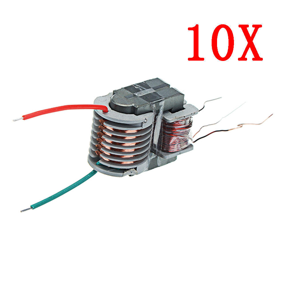 

10pcs 15KV High Frequency High Voltage Transformer High Voltage Coil Boost Inverter Plasma Boosting Coil