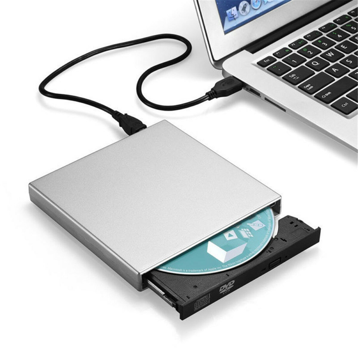 

USB 2.0 Внешний CD-привод CD / DVD-плеер Оптический привод для ноутбуков с ПК