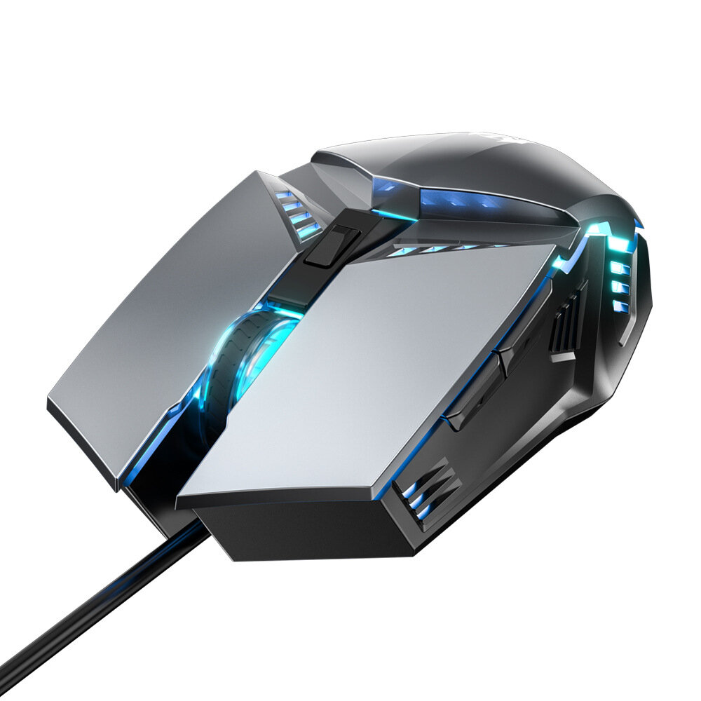 

LEORQEON Wired USB Mouse Ergonomic RGB Backlight 800/1600/2400/3200 DPI Mouse for PC Laptop Gamer