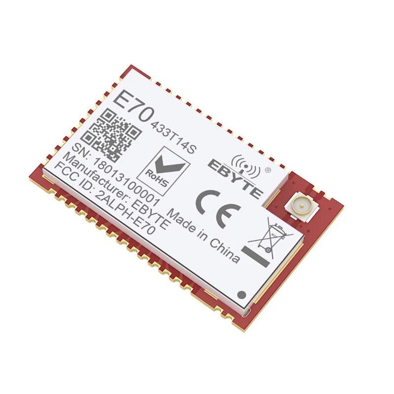 

Ebyte® E70-433T14S CC1310 14dBm 433MHz RF Module Transceiver Lower Power SMD SOC UART Wireless Receiver
