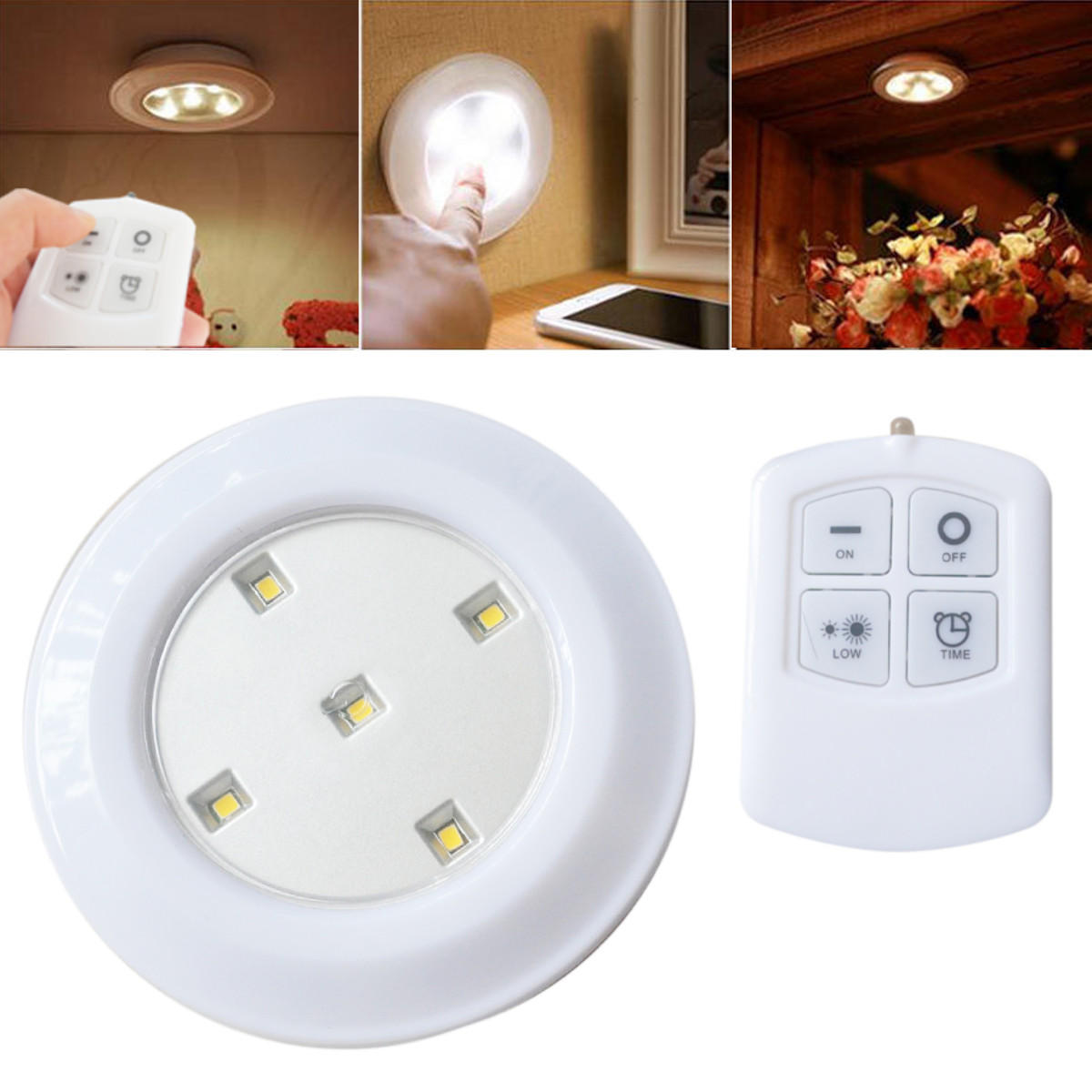 Ceiling Lamp For Kitchen Cabinet, Remote Control Led Ceiling Lights Battery Powered