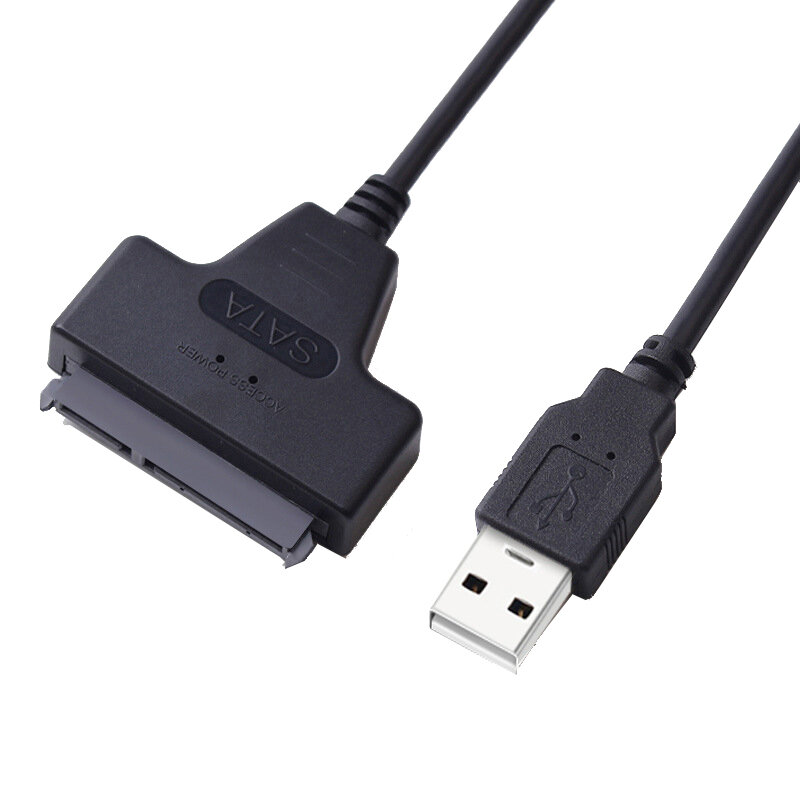 

Ult-best SA0071 USB 2.0 to SATA 22Pin Hard Drive Converter Cable OTG Data Cable Male to Male Adapter SSD HDD Conversion