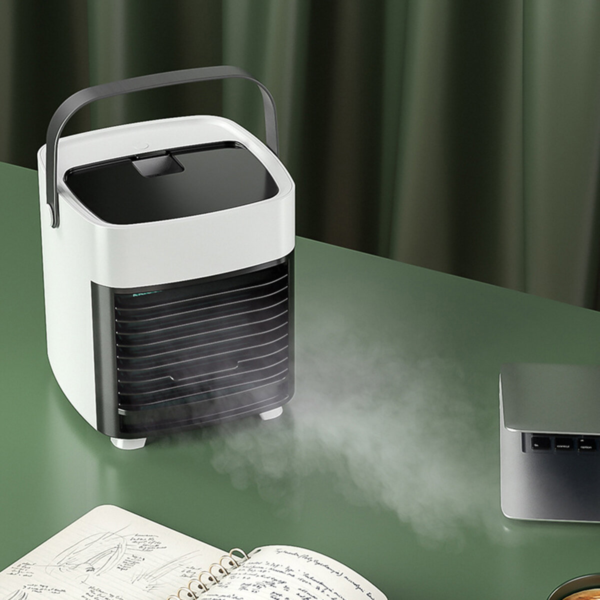 Ultra-Quiet Portable USB Air Conditioning Fan Bedroom Living Room Office Travel Water Cooling Three 