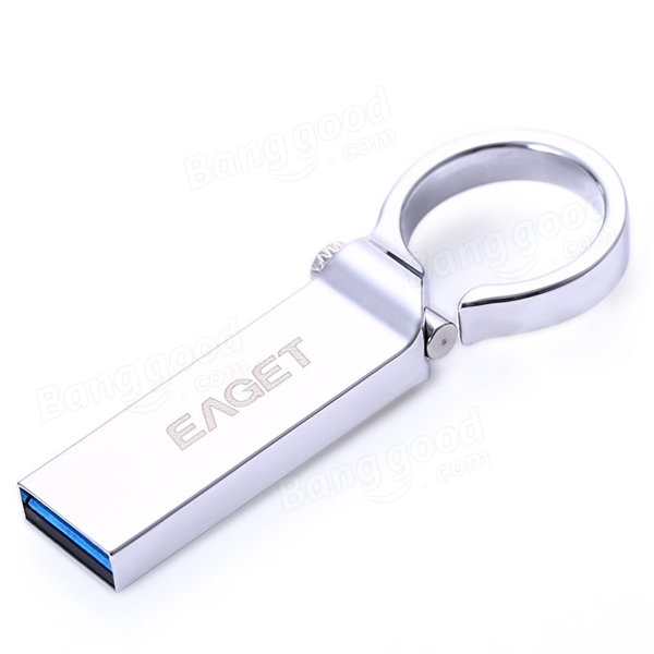 EAGET U96 USB3.0 USBFlashドライブポータブルペンドライブ32Gサムドライブ（キーリング付き）