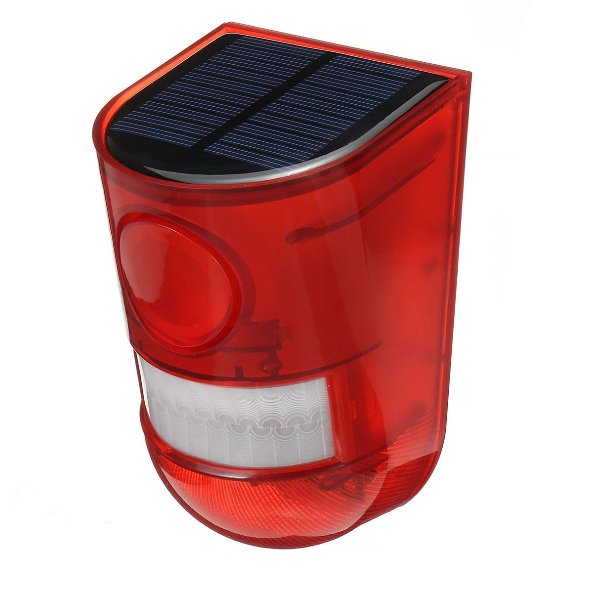 solar alarm light wireless waterproof motion sensor outdoor garden security lamp Sale