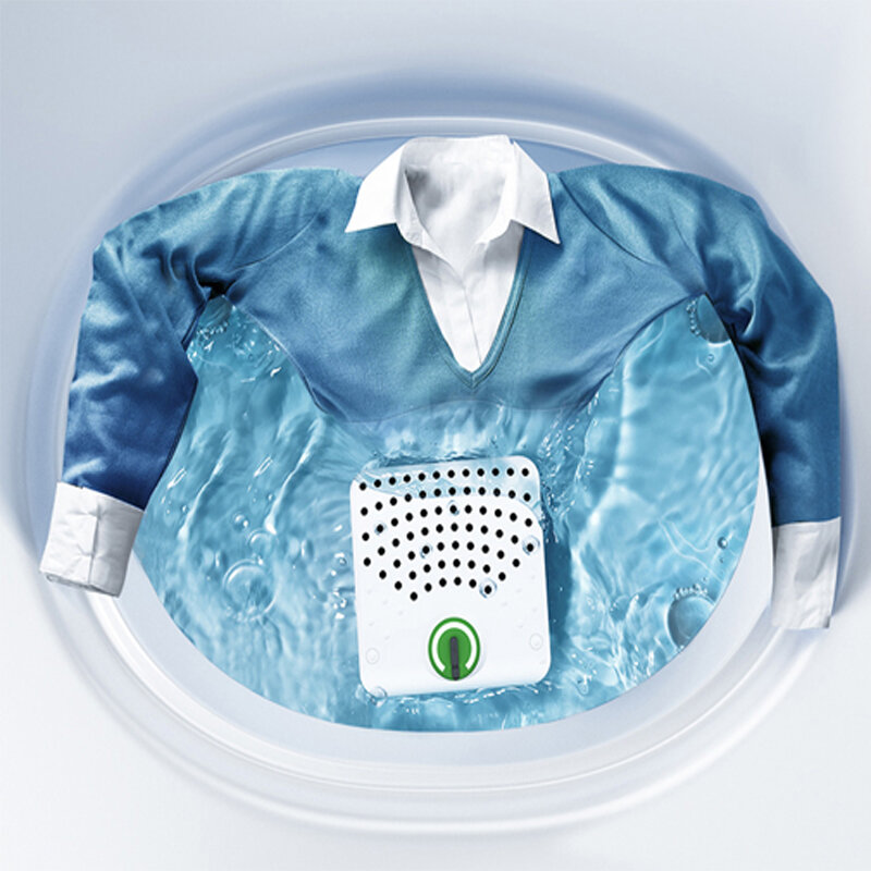 Máquina de lavar Washwow portátil de viagem Mini Máquina de lavar roupa Bola de lavar roupa Detergente de roupa grátis sem eletrólise ao ar livre interno