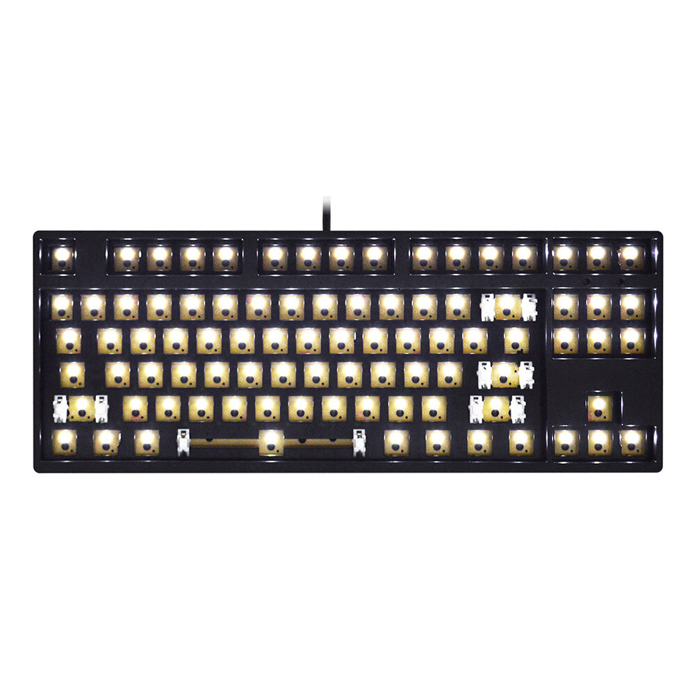 

Readson YX-87 Механический Клавиатура Индивидуальный Набор 87-клавишный 3-контактный переключатель Монохроматический бел