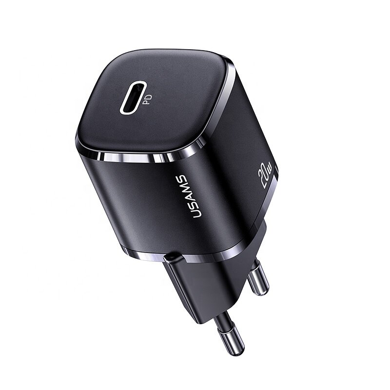 

USAMS T36 EU 20W PD Fast Charging Wall Charger for Samsung Galaxy Note S20 ultra Huawei Mate40 OnePlus 8 Pro