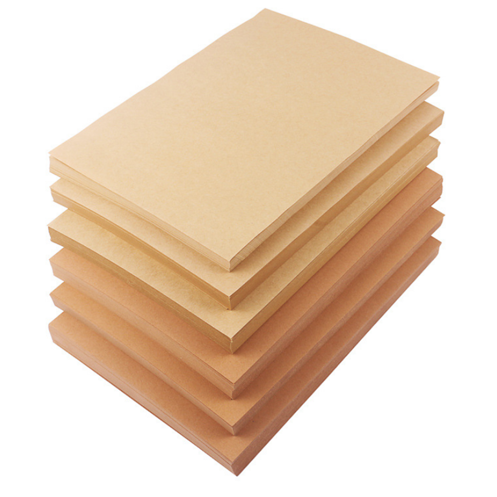 

100 Pcs A4 Kraft Paper Thick Cardboard Copy Paper Handmake Home Office Stationery Supplies