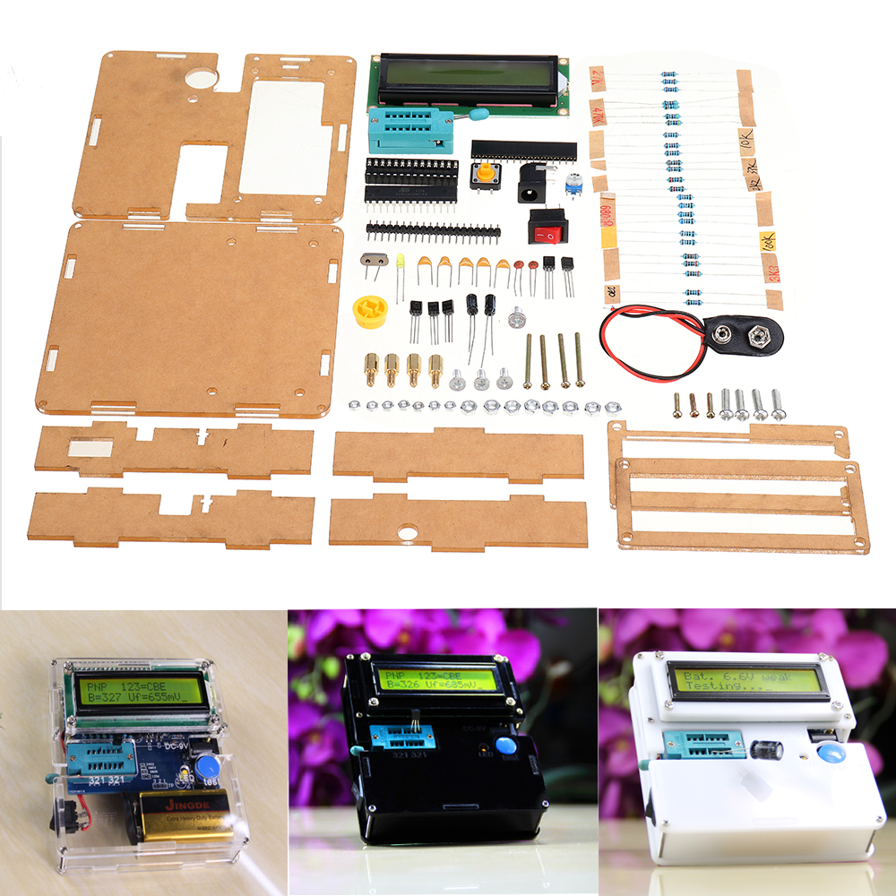 WangDaTao YD-CS Kit de producción de probador de transistores con carcasa
