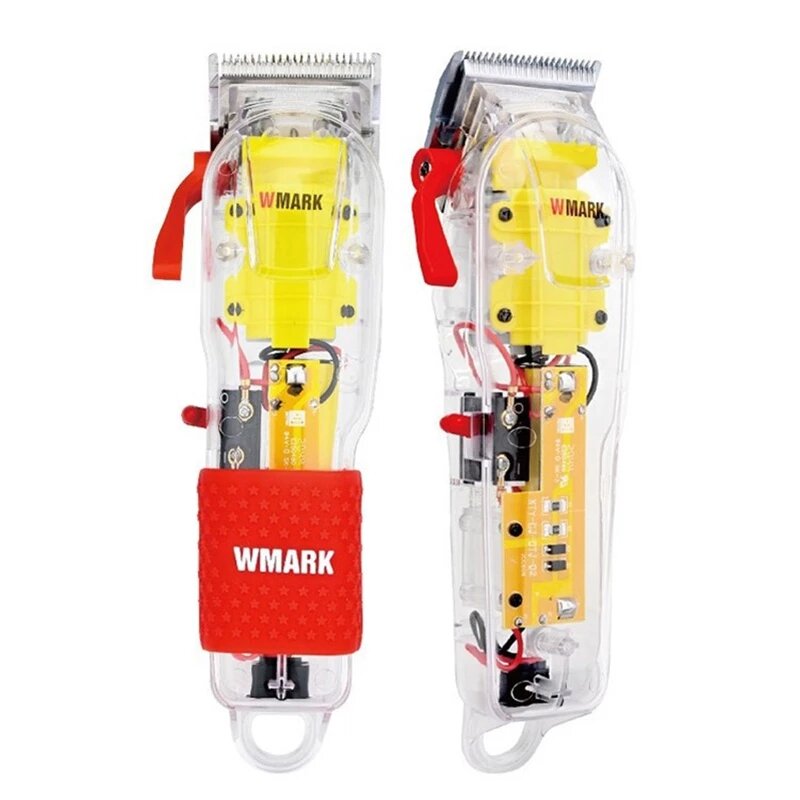 WMARK Full-transparency USB Charging Hair Cutting Machine Blade Adjustable Electric Hair Cut Machine