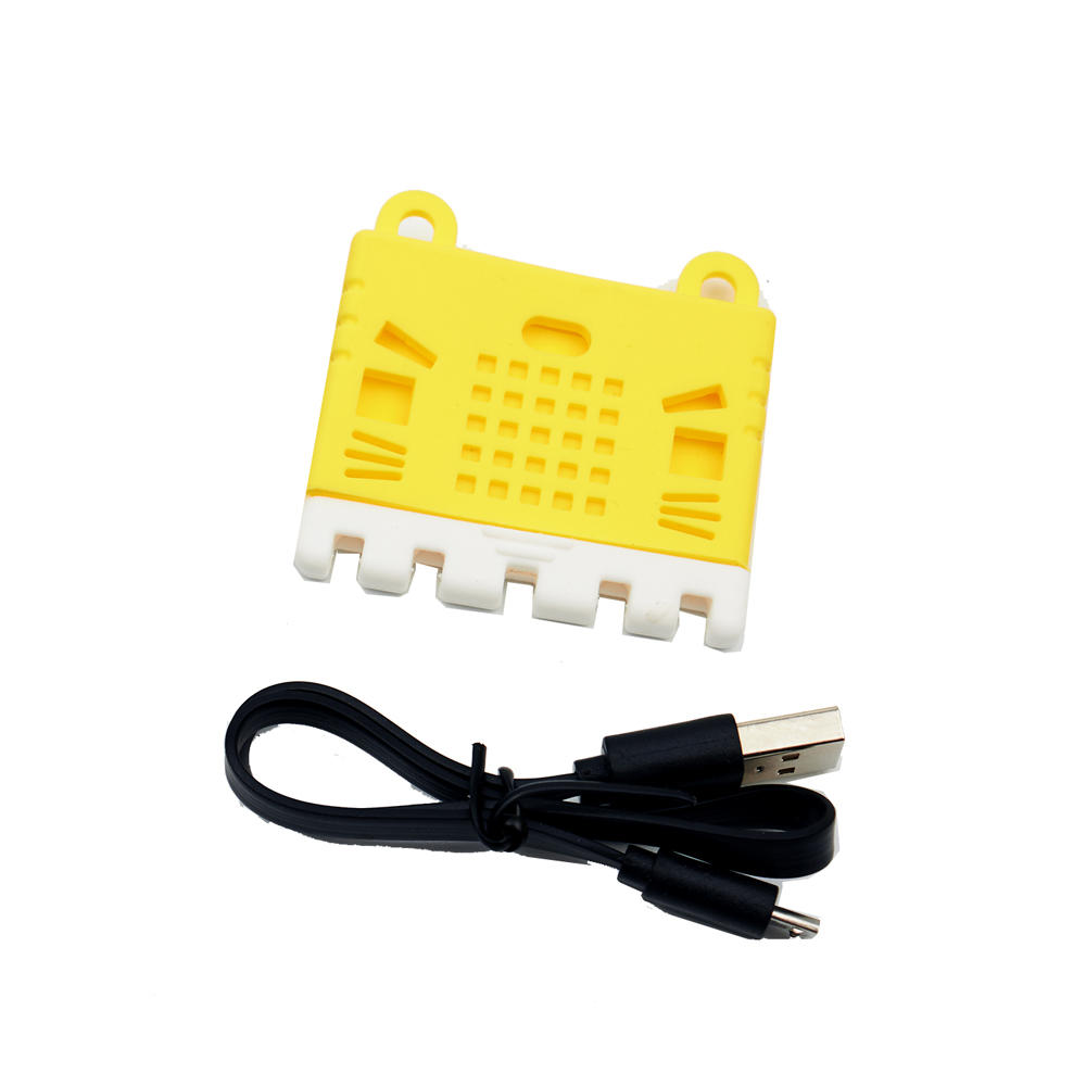 

2шт Желтый цвет Симпатичный Шаблон Силиконовый Защитный Чехол для Micro: бит Плата расширения DIY Часть