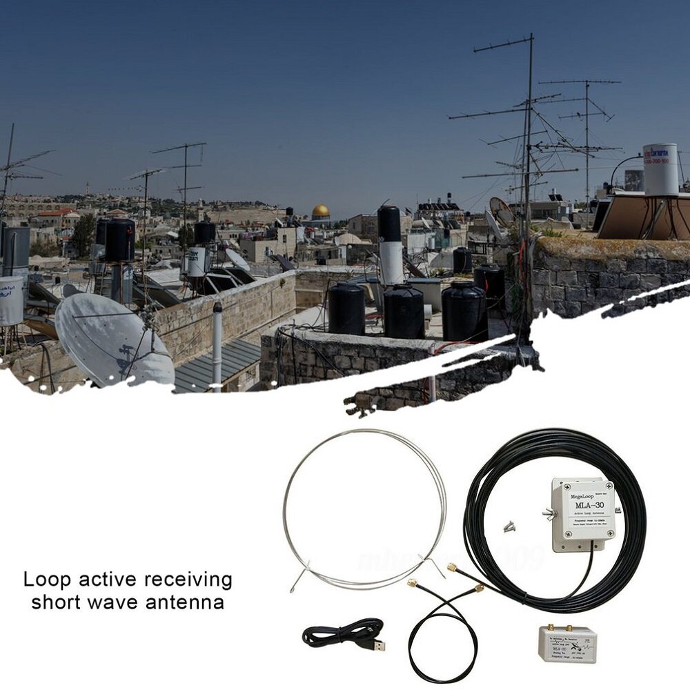 

MLA-30 100kHz-30MHz Loop Antenna Active Receiving Short Wave Antenna for HA SDR Short Wave Radio