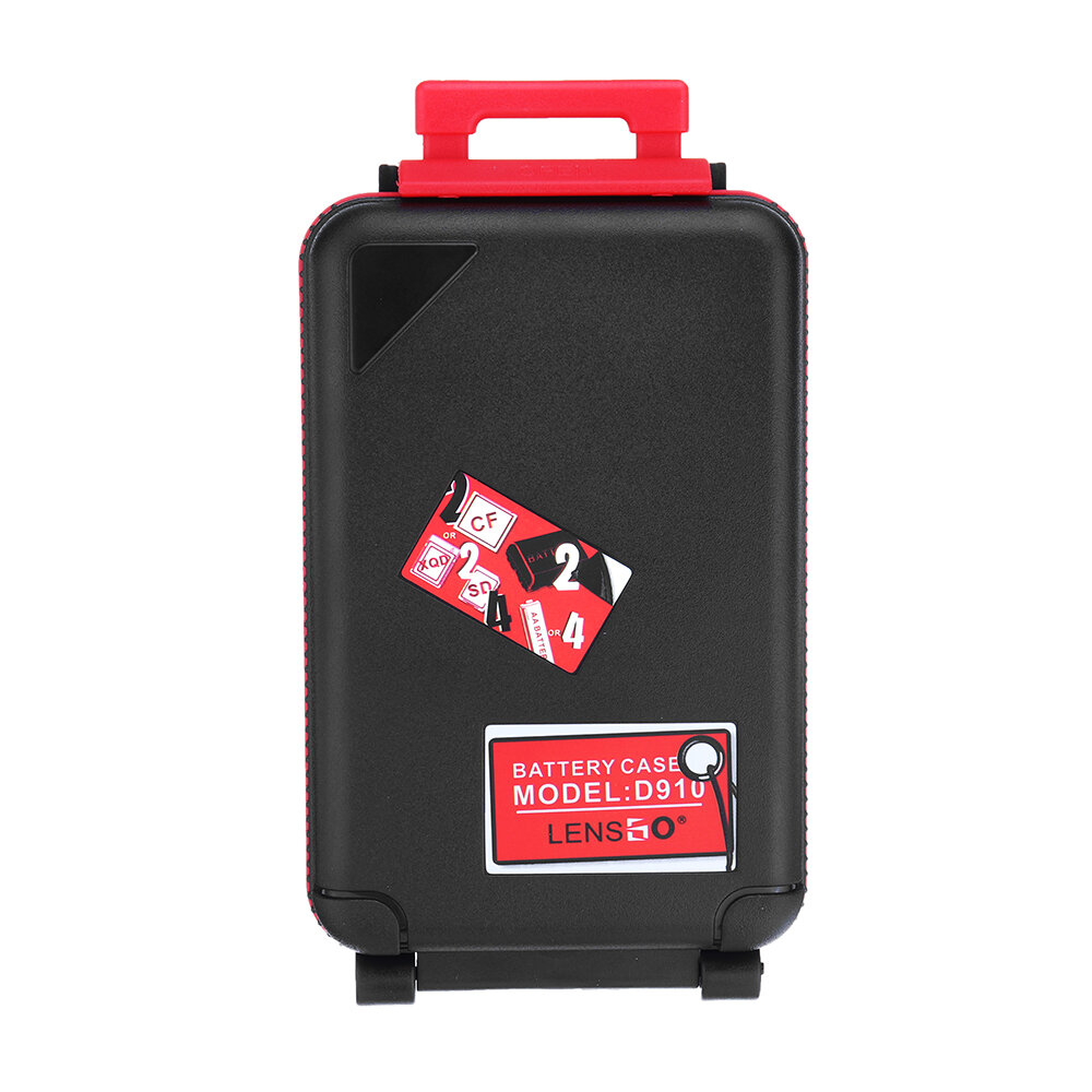 LENSGO D910 Opbergdoos Tas voor SD CF XQD Geheugenkaart Camera Batterij AA Batterij met Batterij-ind