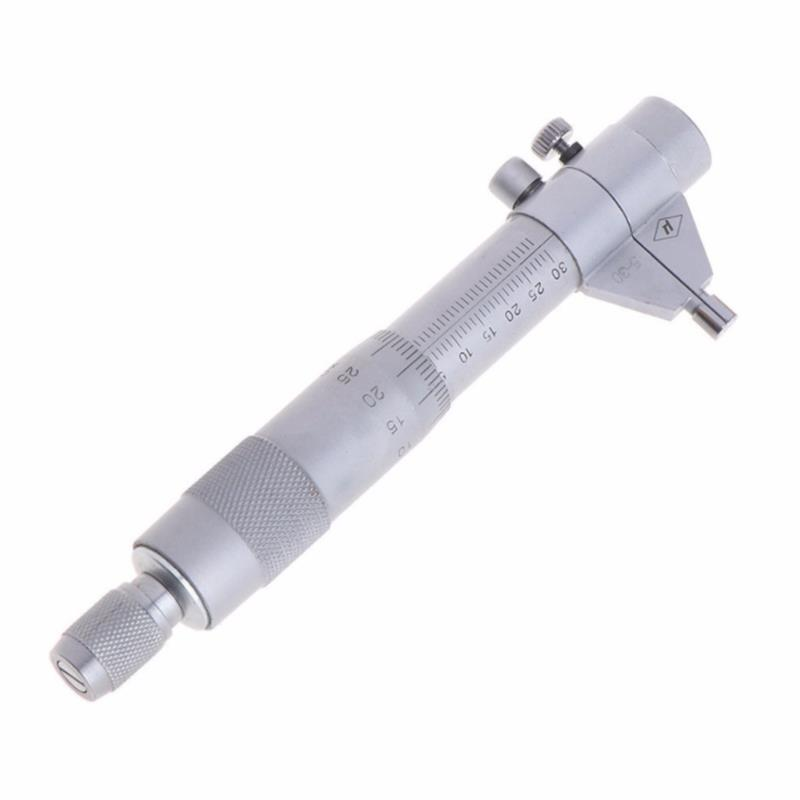 Ball Head with Nut 0-13mm Micrometer Head Metal Micrometer Inner Diameter Measuring Tool for Fine-Tuning of Various Accuracy Instruments 