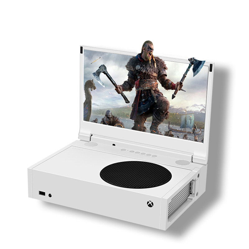 G-STORY 12.5 Inch 4K HDR Portable Game Monitor IPS Screen for Xbox Series S with 3D Stereo 2 HDMI 2pcs Earphone Ports Remote Control Support Switch Game Mode