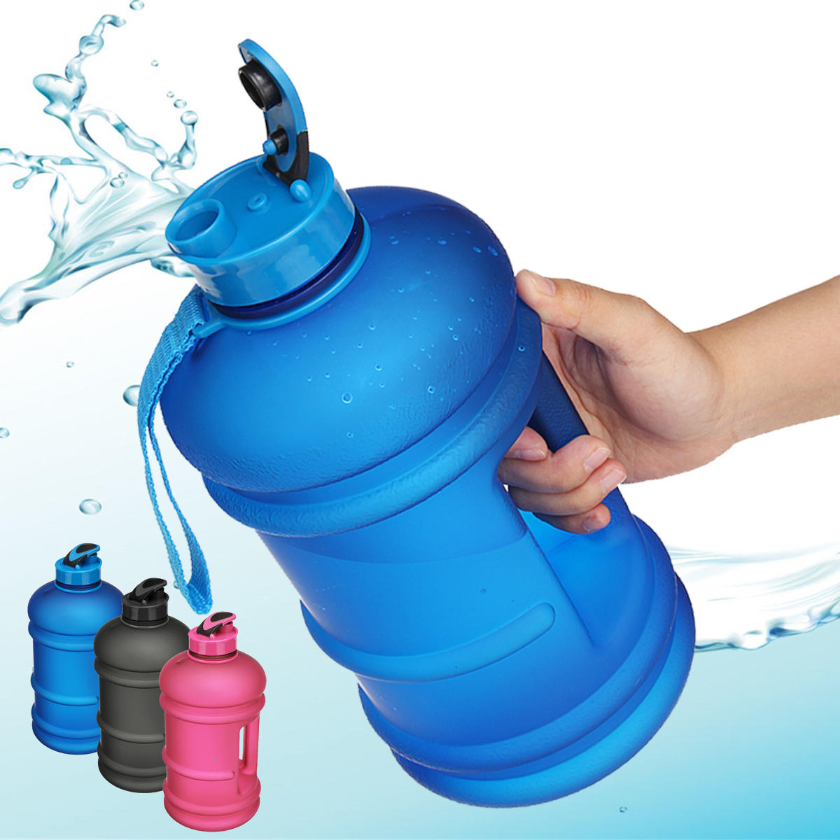 2.2L Outdoor Sports Portable Water Bottle Fitness Gym Hantle Kubek do picia Czajnik Camping Hiking