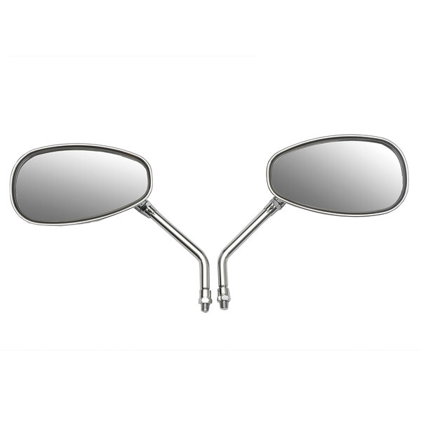 Chrome 10MM Rearview Side Mirrors for Kawasaki Suzuki Honda Harley Motorcycle US