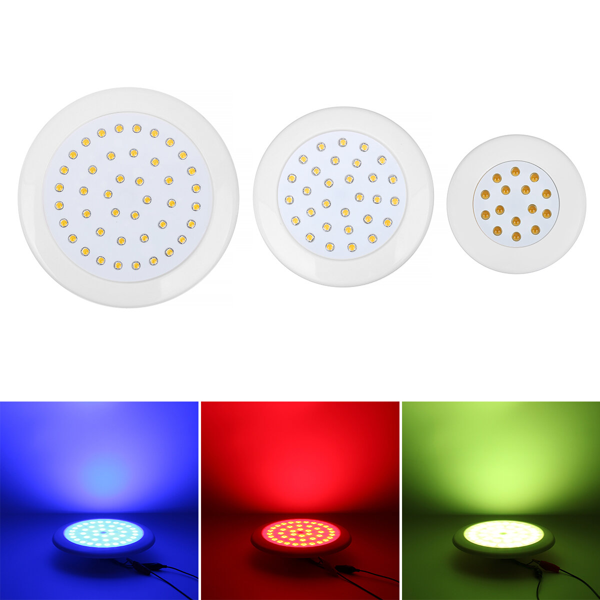 15/30/42LED Swimming Pool Light Spa Pond Lamp Fountain Water View Lamp 12V IP68 Waterproof Remote Controller Optional Wa