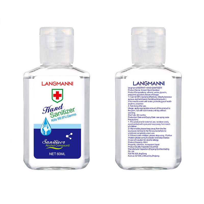 LANGMANNI 60ML Αποστείρωση Gel χωρίς αλκοόλ Spot Hand Bacteriostatic Amino Acid Gel Απολυμαντικό Free Hand Soap Sanitizer