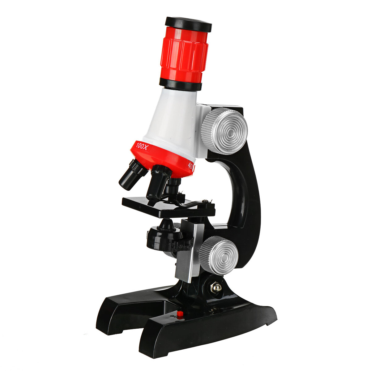 

Children Biological Microscope Kit Lab LED 100X-400X-1200X Home School Science Educational Toy Gift For Kids