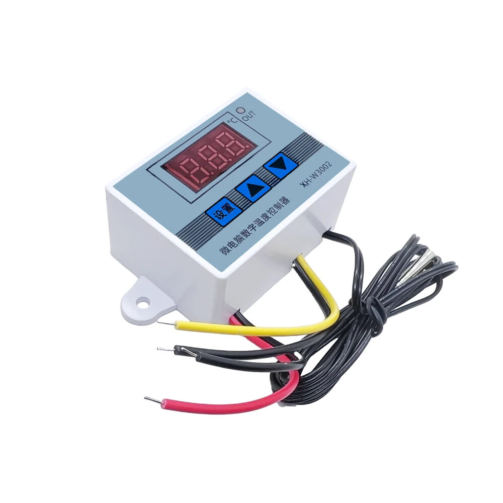

W3002 Digital LED Temperature Controller with 12V/24V/220V/110V Options Dual Refrigeration and Heating Control Adjustabl