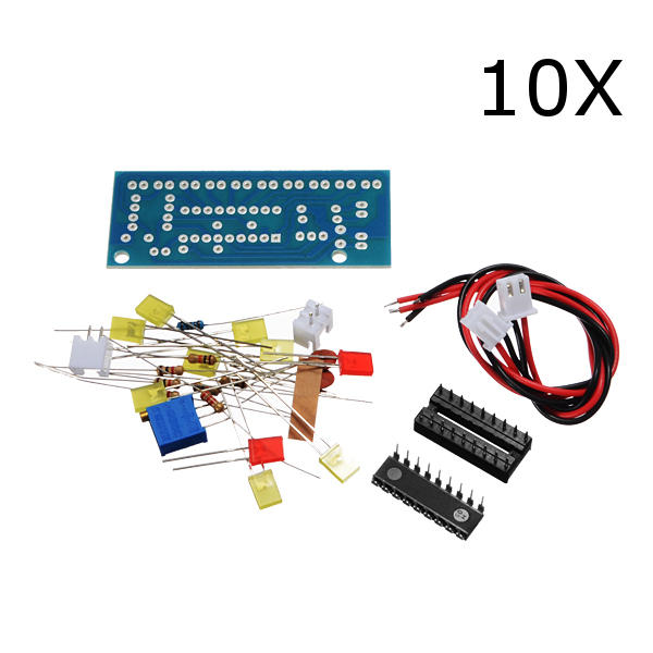 10Pcs DIY LM3915 Audio Level Indicator Elektronische Productie Suite Kit