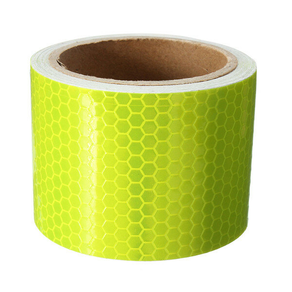 10FT Fluorescent Yellow Reflective Safety Warning Conspicuity Tape Film Sticker