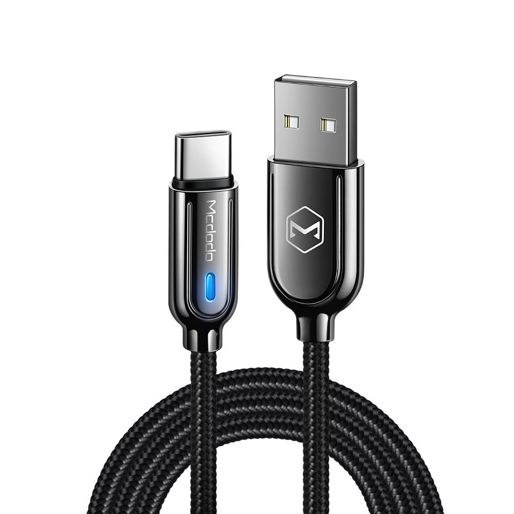MCDODO USB-C naar USB-kabel QC3.0 Stroomvoorziening Snel opladen Datatransmissiekabel Lijn 1/1.5m la
