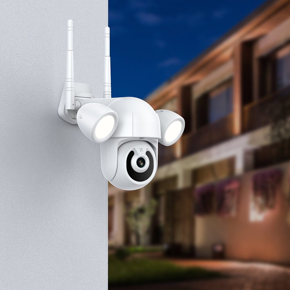 

INQMEGA ST-939 3MP Smart WIFI Lighting IP Camera Courtyard Floodlight Outdoor IR IP66 Waterproof Home Garden CCTV Securi