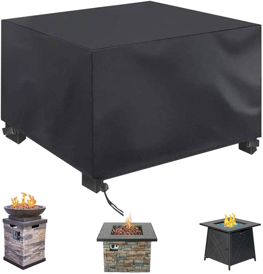 Nasum Outdoor Square Firepit Cover 420d, Square Fire Pit Cover