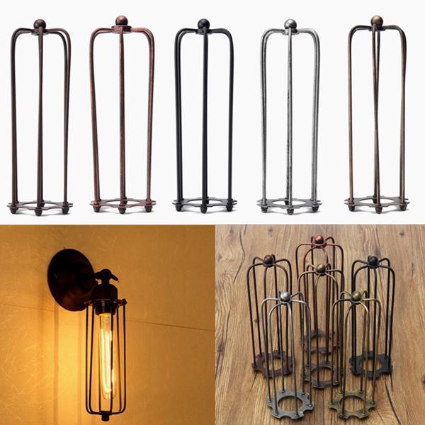 230MM DIY Vintage Hanger Trouble Gloeilamp Guard Wire Cage Ceiling Hang Lampshade