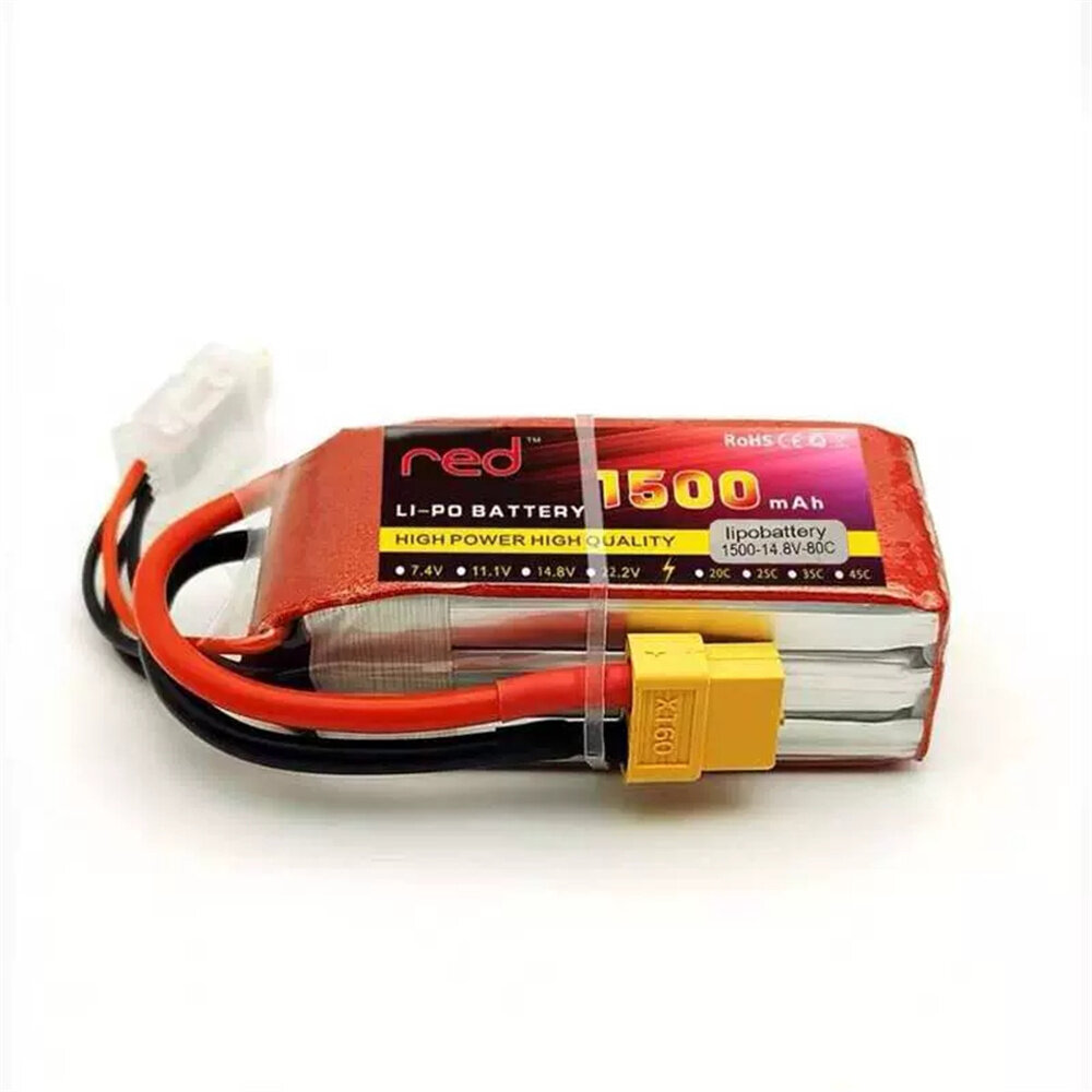 best price,red,7.4v,1500mah,2s,25c,xt60,rc,battery,discount