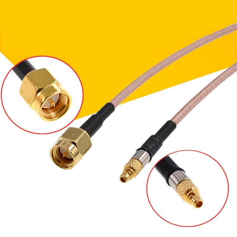 MMCX Male naar SMA Male Connector Adapter Cable Wire 15cm / 20cm RG316 Universeel voor ontvanger Zen