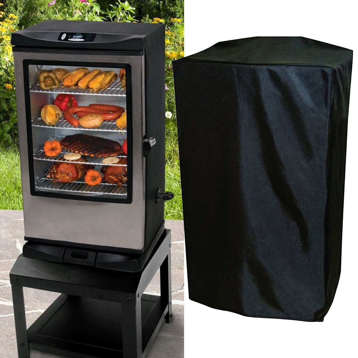 30inch Electric Smoker Waterproof Cover Outdoor Furniture Rain Dust Protector