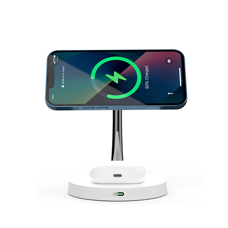

T269 15W 10W 7.5W 5W Dual Wireless Charger Fast Wireless Charging Pad for Qi-enabled Smart Phones for iPhone 12 13 14 14