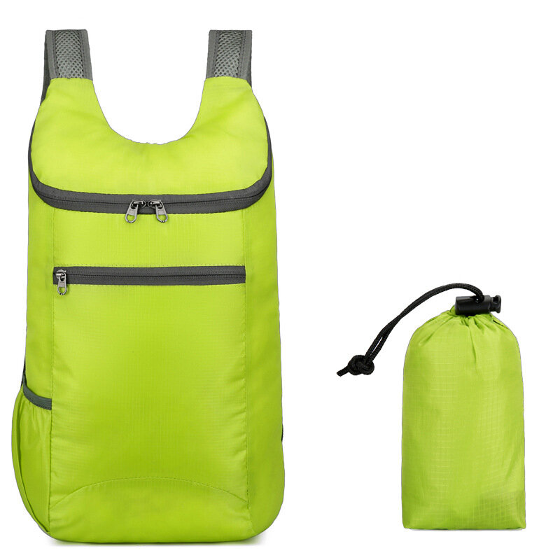 Wasserdichter faltbarer Rucksack mit 15 Litern Ultraleichter Campingrucksack Outdoor-Tagesrucksack für Herren und Damen für Reisen, Wandern und Radfahren