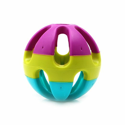 Yani DCT-7 ABS Plastic Dog Toy Happy Jingle Bell Ball Chewing BallFunny Pet Interactive Fetch Play