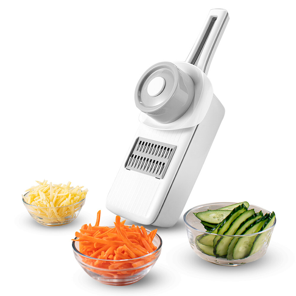 HUOHOU Multifunctional Kitchen Slicer Hand Protection Multiple Blade Automatic Storage ABS Slicer Kitchen Tool