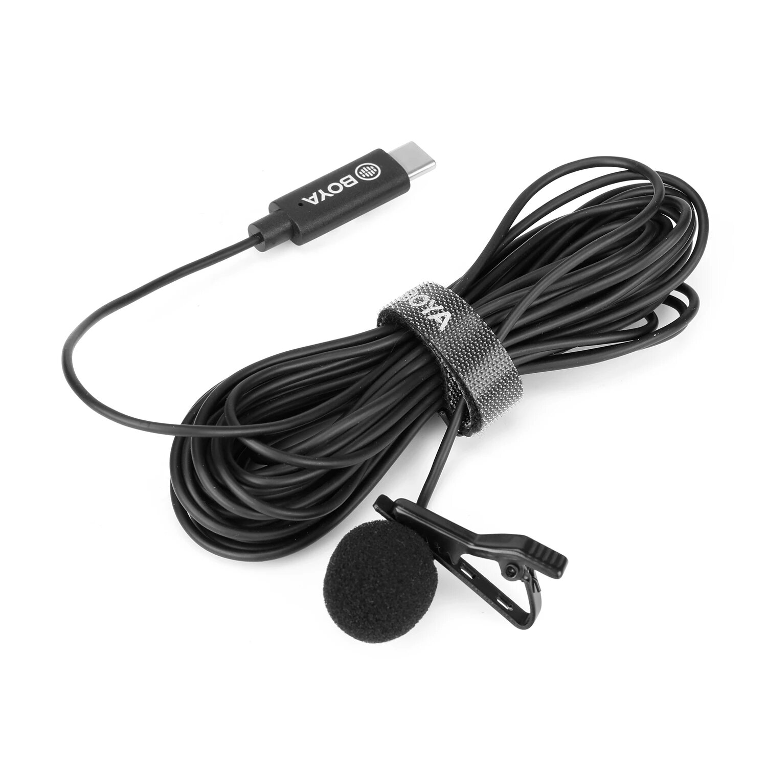 BOYA BY-M3 Lavalier Lapel Microphone Mini Mic Omnidirectional Single Head 6 Meters Cable for USB Type-C Devise Android S