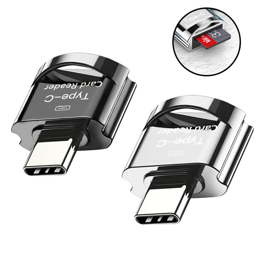 

Extreme PRO Mini Type-C High Speed Transfer TF/ SD Memory Card Reader OTG Card Adapter Converter