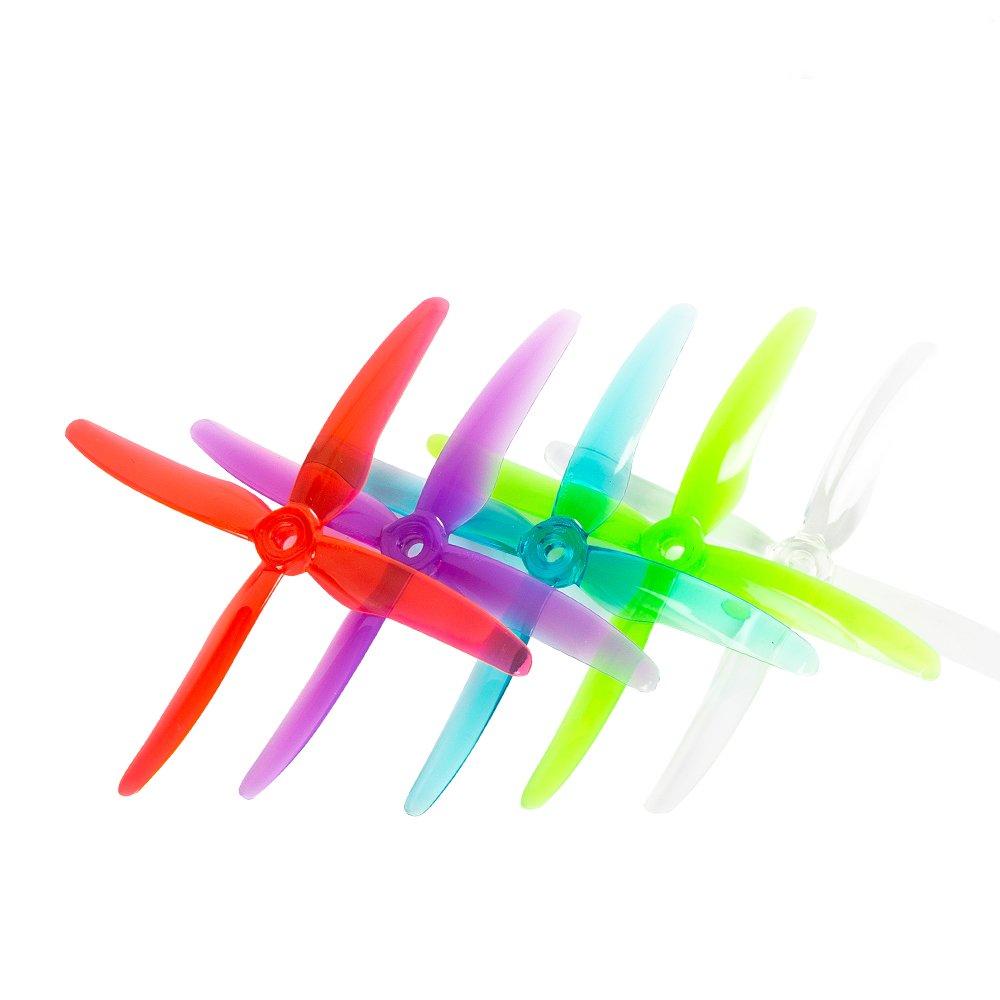 2 Pairs GEMFAN 51455 Hurricane X 4-blade Propeller 5mm Mounting Hole for RC FPV Racing Drone