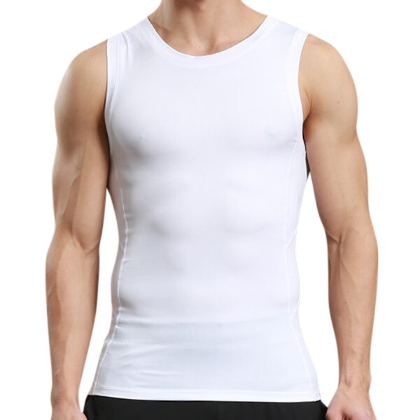 Tight men's tight sport quick drying vest casual running fitness body ...