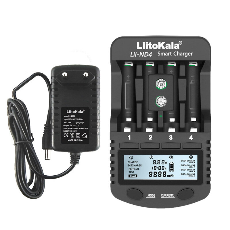 best price,liitokala,lii,nd4,1.2v,battery,charger,discount