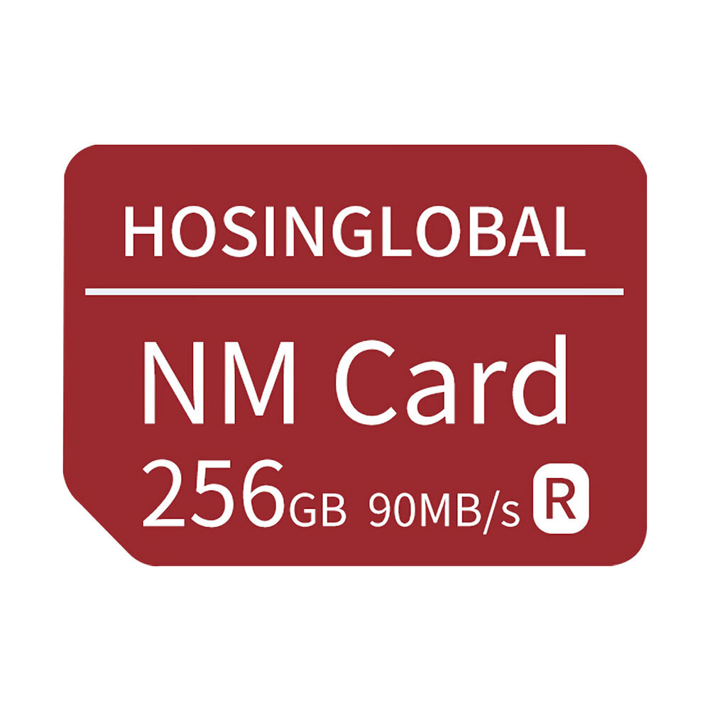 HOSINGLOBAL NM-kaart Geheugenkaart 90 MB / s Smart Flash Kaart 128 GB 256 GB voor HUAWEI Mate40 / P3