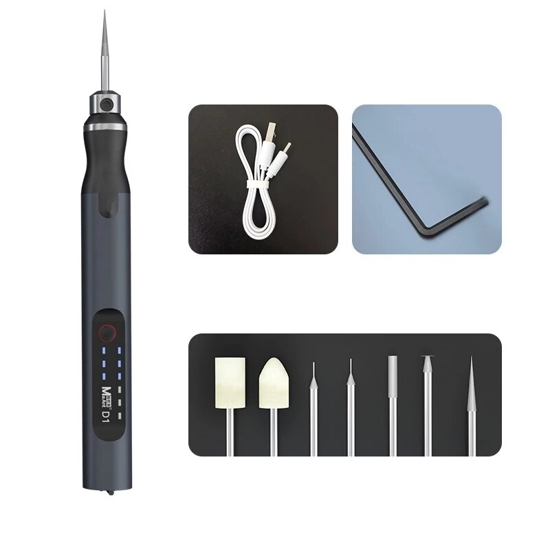 

D1 Smart Electric Polishing Pen for Phone LCD Screen Residue OCA Glue Adhesive Remover Cutter Shovel Clean Repair Tool K